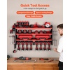 image:imageVEVOR Power Tool Organizer Wall Mount 3Layer Storage Rack with 4 Drill Holders Tools Holder and Storage Rack with Side Pegboards Garage Tool Organizer for Garage Workbench and Workshop4Layer 8 Drill