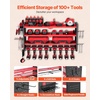 image:imageVEVOR Power Tool Organizer Wall Mount 3Layer Storage Rack with 4 Drill Holders Tools Holder and Storage Rack with Side Pegboards Garage Tool Organizer for Garage Workbench and Workshop4Layer 8 Drill