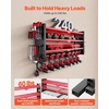 image:imageVEVOR Power Tool Organizer Wall Mount 3Layer Storage Rack with 4 Drill Holders Tools Holder and Storage Rack with Side Pegboards Garage Tool Organizer for Garage Workbench and Workshop4Layer 8 Drill