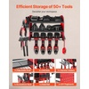 image:imageVEVOR Power Tool Organizer Wall Mount 3Layer Storage Rack with 4 Drill Holders Tools Holder and Storage Rack with Side Pegboards Garage Tool Organizer for Garage Workbench and Workshop3Layer 4 Drill