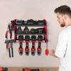 image:imageVEVOR Power Tool Organizer Wall Mount 3Layer Storage Rack with 4 Drill Holders Tools Holder and Storage Rack with Side Pegboards Garage Tool Organizer for Garage Workbench and Workshop3Layer 4 Drill