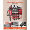 image:imageVEVOR Power Tool Organizer Wall Mount 3Layer Storage Rack with 4 Drill Holders Tools Holder and Storage Rack with Side Pegboards Garage Tool Organizer for Garage Workbench and Workshop3Layer 4 Drill