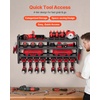 image:imageVEVOR Power Tool Organizer Wall Mount 4Layer Storage Rack with 4 Drill Holders Tools Holder and Storage Rack with Screwdriver Holder Garage Tool Organizer for Garage Workbench and Workshop4Layer 8 Drill
