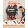 image:imageVEVOR Power Tool Organizer Wall Mount 4Layer Storage Rack with 4 Drill Holders Tools Holder and Storage Rack with Screwdriver Holder Garage Tool Organizer for Garage Workbench and Workshop4Layer 4 Drill