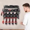 image:imageVEVOR Power Tool Organizer Wall Mount 4Layer Storage Rack with 4 Drill Holders Tools Holder and Storage Rack with Screwdriver Holder Garage Tool Organizer for Garage Workbench and Workshop4Layer 4 Drill