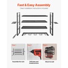 image:imageVEVOR Power Tool Organizer Wall Mount 4Layer Storage Rack with 4 Drill Holders Tools Holder and Storage Rack with Screwdriver Holder Garage Tool Organizer for Garage Workbench and Workshop4Layer 4 Drill
