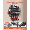 image:imageVEVOR Power Tool Organizer Wall Mount 4Layer Storage Rack with 4 Drill Holders Tools Holder and Storage Rack with Screwdriver Holder Garage Tool Organizer for Garage Workbench and Workshop4Layer 4 Drill