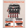 image:imageVEVOR Power Tool Organizer Wall Mount 4Layer Storage Rack with 4 Drill Holders Tools Holder and Storage Rack with Screwdriver Holder Garage Tool Organizer for Garage Workbench and Workshop4Layer 4 Drill