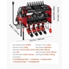 image:imageVEVOR Power Tool Organizer with Charging Station 3Layer Drill Storage Rack with 4 Drill Holders amp Side Pegboard Garage Tool Organizer Built in 8 Outlet Power Strips for Garage Workbench Workshop3Layer 4 Drill
