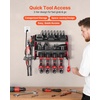 image:imageVEVOR Power Tool Organizer with Charging Station 3Layer Drill Storage Rack with 4 Drill Holders amp Side Pegboard Garage Tool Organizer Built in 8 Outlet Power Strips for Garage Workbench Workshop3Layer 4 Drill