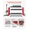 image:imageVEVOR Power Tool Organizer with Charging Station 3Layer Drill Storage Rack with 4 Drill Holders amp Side Pegboard Garage Tool Organizer Built in 8 Outlet Power Strips for Garage Workbench Workshop3Layer 4 Drill