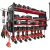 image:imageVEVOR Power Tool Organizer with Charging Station 3Layer Drill Storage Rack with 4 Drill Holders amp Side Pegboard Garage Tool Organizer Built in 8 Outlet Power Strips for Garage Workbench Workshop4Layer 8 Drill