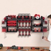 image:imageVEVOR Power Tool Organizer with Charging Station 3Layer Power Tool Battery Storage Rack with 558 ft Power Strip 8 Drill Holders amp 8 Outlets Garage Tool Organizer for Garage Workbench WorkshopEclectic