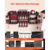 image:imageVEVOR Power Tool Organizer with Charging Station 3Layer Power Tool Battery Storage Rack with 558 ft Power Strip 8 Drill Holders amp 8 Outlets Garage Tool Organizer for Garage Workbench WorkshopEclectic