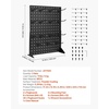 image:imageVEVOR Rotating Pegboard Display Stand 74 x 74 x 17 in 4Sided Spinning Peg Board Display with 24 Hooks Thickened ColdRolled Steel Craft Rack Organizer for Grocery Retail Store Jewelry Shop Black2 PCS