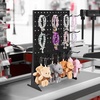 image:imageVEVOR Rotating Pegboard Display Stand 74 x 74 x 17 in 4Sided Spinning Peg Board Display with 24 Hooks Thickened ColdRolled Steel Craft Rack Organizer for Grocery Retail Store Jewelry Shop Black1 PCS