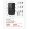 image:imageVEVOR Rotating Pegboard Display Stand 74 x 74 x 17 in 4Sided Spinning Peg Board Display with 24 Hooks Thickened ColdRolled Steel Craft Rack Organizer for Grocery Retail Store Jewelry Shop Blackrotating