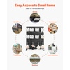 image:imageVEVOR Rotating Pegboard Display Stand 74 x 74 x 17 in 4Sided Spinning Peg Board Display with 24 Hooks Thickened ColdRolled Steel Craft Rack Organizer for Grocery Retail Store Jewelry Shop Black2 PCS
