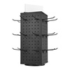 image:imageVEVOR Rotating Pegboard Display Stand 74 x 74 x 17 in 4Sided Spinning Peg Board Display with 24 Hooks Thickened ColdRolled Steel Craft Rack Organizer for Grocery Retail Store Jewelry Shop Blackrotating