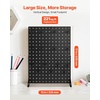image:imageVEVOR Rotating Pegboard Display Stand 74 x 74 x 17 in 4Sided Spinning Peg Board Display with 24 Hooks Thickened ColdRolled Steel Craft Rack Organizer for Grocery Retail Store Jewelry Shop Black1 PCS