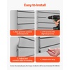 image:imageVEVOR Slat Wall Paneling 2 x 4 ft PVC Garage Slatwall with Modular Design Grey Slat Wall EasytoInstall Adjustable Slatwall Panel with Coupling Structure amp DIY Cutting Fits for Storage amp Display