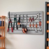image:imageVEVOR Slat Wall Paneling 2 x 4 ft PVC Garage Slatwall with Modular Design Grey Slat Wall EasytoInstall Adjustable Slatwall Panel with Coupling Structure amp DIY Cutting Fits for Storage amp Display