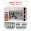 image:imageVEVOR Slat Wall Paneling 2 x 4 ft PVC Garage Slatwall with Modular Design Grey Slat Wall EasytoInstall Adjustable Slatwall Panel with Coupling Structure amp DIY Cutting Fits for Storage amp Display