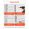 image:imageVEVOR Slat Wall Paneling 8 x 4 ft PVC Garage Slatwall with Accessories Grey Slat Wall EasytoInstall Adjustable Slatwall Panel with Coupling Structure amp DIY Cutting Fits for Storage amp DisplayWhite