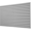 image:imageVEVOR Slat Wall Paneling 8 x 4 ft PVC Garage Slatwall with Accessories Grey Slat Wall EasytoInstall Adjustable Slatwall Panel with Coupling Structure amp DIY Cutting Fits for Storage amp DisplayGray
