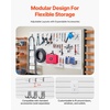 image:imageVEVOR Slat Wall Paneling 8 x 4 ft PVC Garage Slatwall with Accessories Grey Slat Wall EasytoInstall Adjustable Slatwall Panel with Coupling Structure amp DIY Cutting Fits for Storage amp DisplayWhite