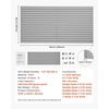 image:imageVEVOR Slat Wall Paneling 8 x 4 ft PVC Garage Slatwall with Accessories Grey Slat Wall EasytoInstall Adjustable Slatwall Panel with Coupling Structure amp DIY Cutting Fits for Storage amp DisplayGray