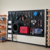 image:imageVEVOR Slat Wall Paneling 8 x 4 ft PVC Garage Slatwall with Accessories Grey Slat Wall EasytoInstall Adjustable Slatwall Panel with Coupling Structure amp DIY Cutting Fits for Storage amp DisplayBlack
