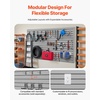 image:imageVEVOR Slat Wall Paneling 8 x 4 ft PVC Garage Slatwall with Accessories Grey Slat Wall EasytoInstall Adjustable Slatwall Panel with Coupling Structure amp DIY Cutting Fits for Storage amp DisplayGray