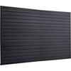 image:imageVEVOR Slat Wall Paneling 8 x 4 ft PVC Garage Slatwall with Accessories Grey Slat Wall EasytoInstall Adjustable Slatwall Panel with Coupling Structure amp DIY Cutting Fits for Storage amp DisplayBlack