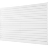 image:imageVEVOR Slat Wall Paneling 8 x 4 ft PVC Garage Slatwall with Accessories Grey Slat Wall EasytoInstall Adjustable Slatwall Panel with Coupling Structure amp DIY Cutting Fits for Storage amp DisplayWhite