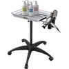 image:imageVEVOR Stainless Steel Salon Tray Adjustable Height Mayo Stand Medical Tray Tattoo Tray Lab Cart with 2 Cups and Metal Ring for SPA Clinic Personal Care Lab Hospital DentistrySalon Tray