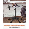 image:imageVEVOR Stainless Steel Salon Tray Adjustable Height Mayo Stand Medical Tray Tattoo Tray Lab Cart with 2 Cups and Metal Ring for SPA Clinic Personal Care Lab Hospital DentistrySalon Tray