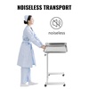 image:imageVEVOR Stainless Steel Salon Tray Adjustable Height Mayo Stand Medical Tray Tattoo Tray Lab Cart with 2 Cups and Metal Ring for SPA Clinic Personal Care Lab Hospital DentistryMayo Tray