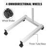 image:imageVEVOR Stainless Steel Salon Tray Adjustable Height Mayo Stand Medical Tray Tattoo Tray Lab Cart with 2 Cups and Metal Ring for SPA Clinic Personal Care Lab Hospital DentistryMayo Tray