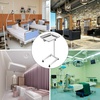 image:imageVEVOR Stainless Steel Salon Tray Adjustable Height Mayo Stand Medical Tray Tattoo Tray Lab Cart with 2 Cups and Metal Ring for SPA Clinic Personal Care Lab Hospital DentistryMayo Tray