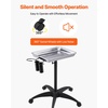 image:imageVEVOR Stainless Steel Salon Tray Adjustable Height Mayo Stand Medical Tray Tattoo Tray Lab Cart with 2 Cups and Metal Ring for SPA Clinic Personal Care Lab Hospital DentistrySalon Tray