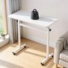 image:imageVEVOR Standing Desk Adjustable Height Mobile Stand Up Desk with Lockable Casters 32 x 16 in Small Computer Sit Stand Rolling Workstation with Hook 551 lbs Desktop Capacity for Home Office White