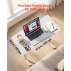 image:imageVEVOR Standing Desk Adjustable Height Mobile Stand Up Desk with Lockable Casters 32 x 16 in Small Computer Sit Stand Rolling Workstation with Hook 551 lbs Desktop Capacity for Home Office White