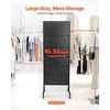 image:imageVEVOR Standing Pegboard Display 236 x 63 in Pegboard Display Stand with Swivel Casters and 30 Hooks Thickened ColdRolled Steel Peg Board Panel for Grocery Retail Store and Jewelry Shop BlackStandard Style