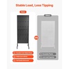 image:imageVEVOR Standing Pegboard Display 236 x 63 in Pegboard Display Stand with Swivel Casters and 30 Hooks Thickened ColdRolled Steel Peg Board Panel for Grocery Retail Store and Jewelry Shop BlackStandard Style