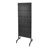 image:imageVEVOR Standing Pegboard Display 236 x 63 in Pegboard Display Stand with Swivel Casters and 30 Hooks Thickened ColdRolled Steel Peg Board Panel for Grocery Retail Store and Jewelry Shop BlackStandard Style