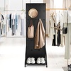 image:imageVEVOR Standing Pegboard Display 236 x 63 in Pegboard Display Stand with Swivel Casters and 30 Hooks Thickened ColdRolled Steel Peg Board Panel for Grocery Retail Store and Jewelry Shop BlackStorage Style