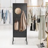 image:imageVEVOR Standing Pegboard Display 236 x 63 in Pegboard Display Stand with Swivel Casters and 30 Hooks Thickened ColdRolled Steel Peg Board Panel for Grocery Retail Store and Jewelry Shop BlackStandard Style