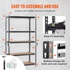 image:imageVEVOR Storage Shelves 5Tier Adjustable 3000 lbs Capacity Heavy Duty Garage Storage Shelving Unit Metal Utility Rack Shelf for Garage Warehouse Basement Kitchen 3642 W x 1642 D x 7138 H18 D x 48 W x 72 H