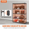 image:imageVEVOR Storage Shelves 5Tier Adjustable 3000 lbs Capacity Heavy Duty Garage Storage Shelving Unit Metal Utility Rack Shelf for Garage Warehouse Basement Kitchen 3642 W x 1642 D x 7138 H18 D x 48 W x 72 H